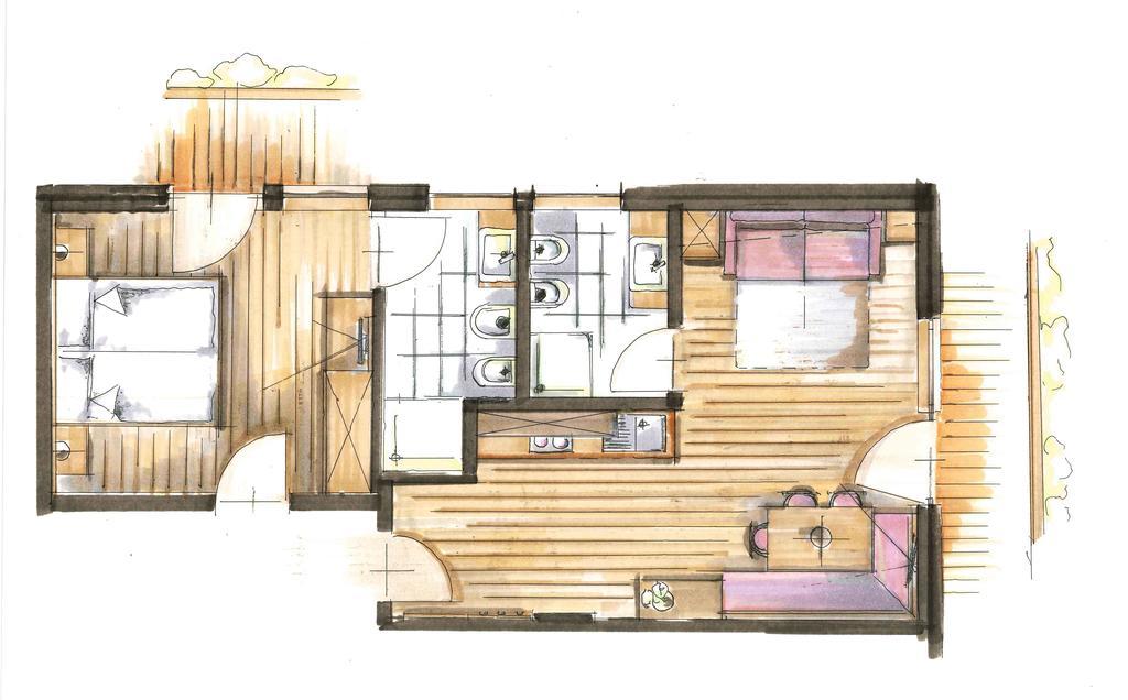 Garni Appartement Alpenresidence Кадипиетра Стая снимка